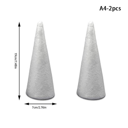 1/2/5 st Konformade Skumklot för Julgransdekoration