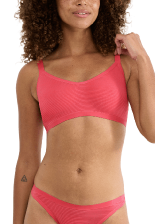 Sloggi ZERO Feel Air Bralette Badkläder Dam Röd L