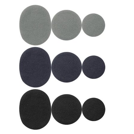 Runda skolappar i flera storlekar (3 färger, 18 delar)