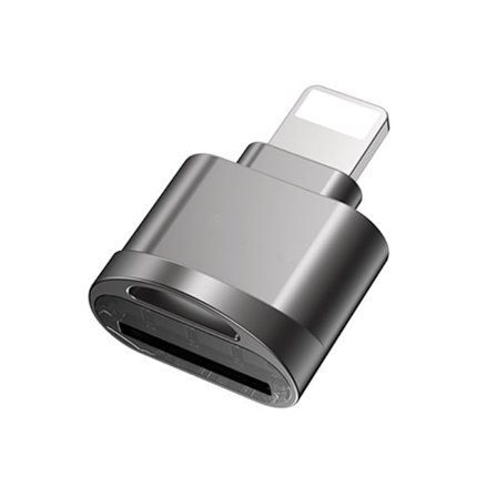 Lightning Micro SD / TF Kortadapter Mini Svart
