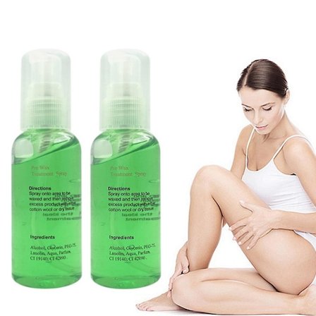 2x 60ml 100% Naturlig Permanent Håravlägsnande Spraybehandling Vätska Håravlägsnande