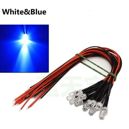 10st Led-ljus Rc Lastbilsljus Vit&blå