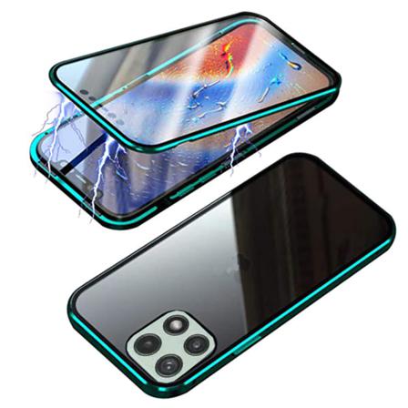 Samsung Galaxy A22 5G - Dubbelsidigt Magnetiskt Skal Grön