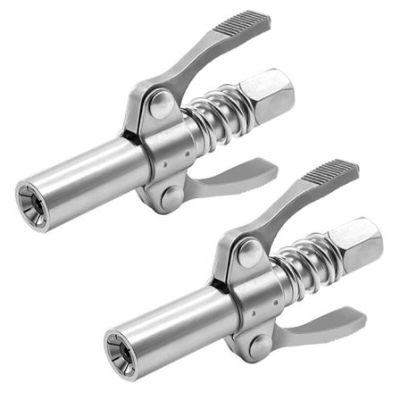 2 stk dobbelthåndtaks smørepistol kobling dobbelthåndtaks låse smørefett endekoblinger smørefett kompatibel