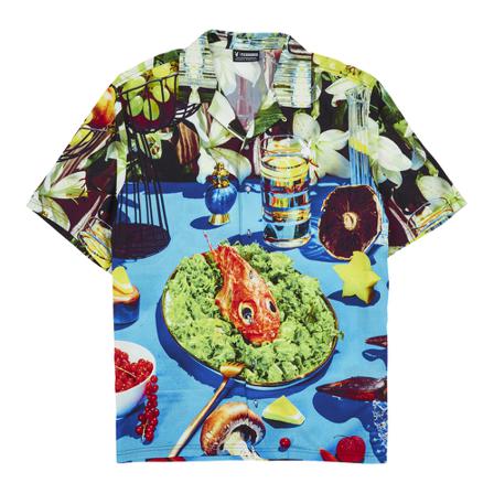 Pleasures Shirt Blå, Herre Skjorter