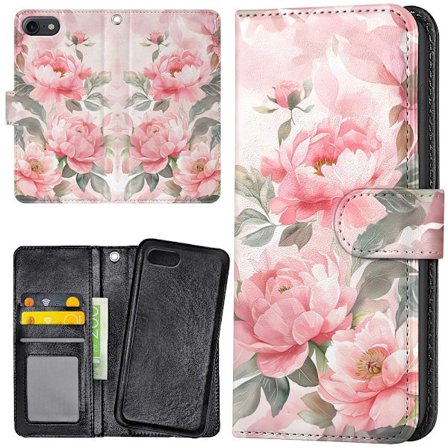 iPhone 16e - Plånboksfodral/Skal Flowers
