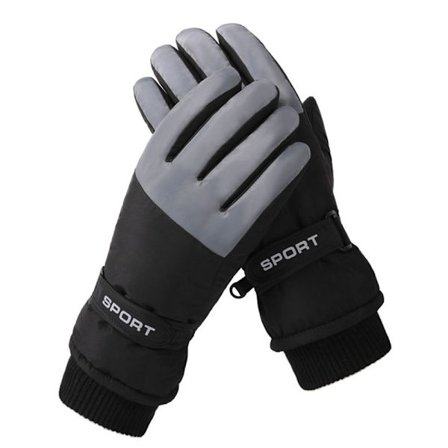 Kvinder Plys Handsker Snowboard Ski Handsker GRÅ