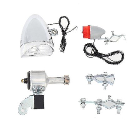 Cykel Dynamo Lys Sæt Forlygte Baglygte Led Cykel Lys Motoriseret Cykel Friktion Dynamo Gene