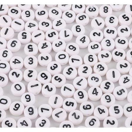 Diy Letter Runda 4*7mm Färg Akryl Bokstavspärlor För Barn