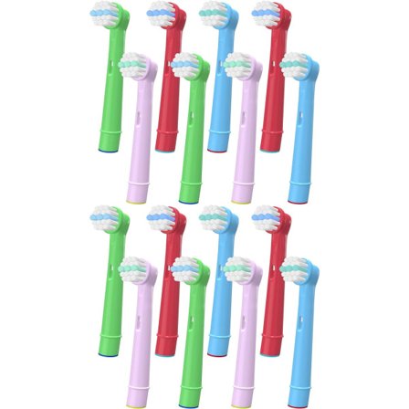 16 st barns tandborsthuvuden kompatibla med Oral B, elektriska tandborsthuvuden för barn kompatibla med Braun ersättningshuvuden