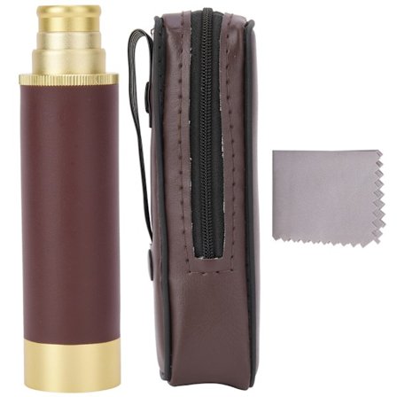 25X30 ren koppar Vintage högupplöst förstoring Teleskopiskt monokulärt teleskop för utomhuscampingobservationAluminiumlegering