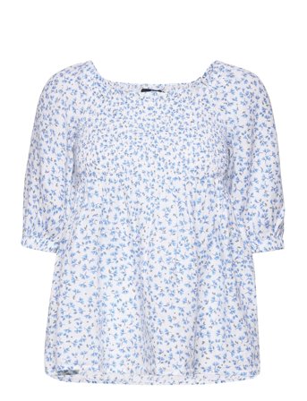 Lexington Clothing | Hazel Printed Linen Smock Top | S