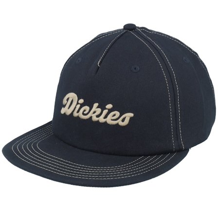 Dickies - Black snapback Czapka Z Daszkiem - Riverbend Cap Black Strapback @ Hatstore