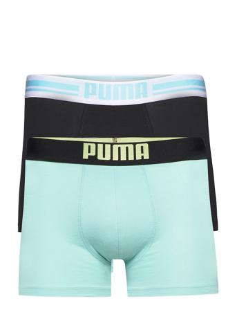 Puma Placed Logo Boxer 2P Bokserit Sininen PUMA