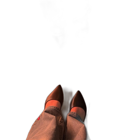 Svarta ballerinaskor med spetsig tå