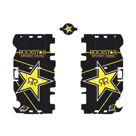 Adhesivos para Protector de Radiador Blackbird Rockstar Energy - Yamaha YZ 450F 2014-2017