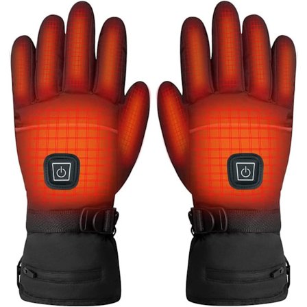 Opvarmede handsker, varme handsker, opvarmede skihandsker og motorcykelhandsker, skihandsker til kvinder og mænd, vinterarbejdshandsker, 3 justerbare 
