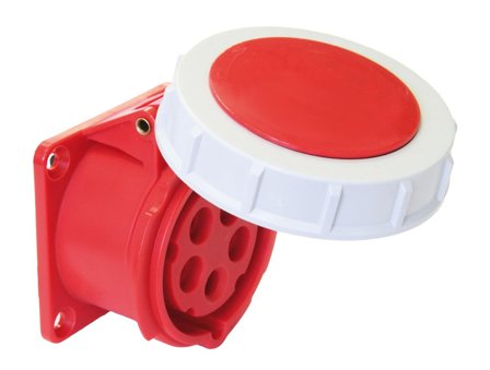 Garo UIV 416-6 S Paneluttak IP67, 5-polet, 16 A Rød, 6 h, Stikkontakter & kabler