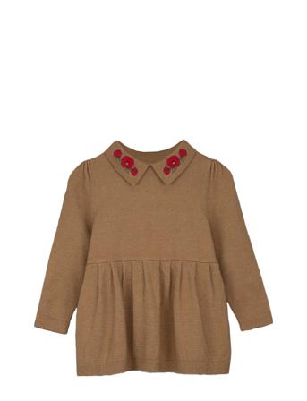 Emma Tunic Dresses & Skirts Dresses Casual Dresses Long-sleeved Casual Dresses Brun Fliink*Betinget Tilbud