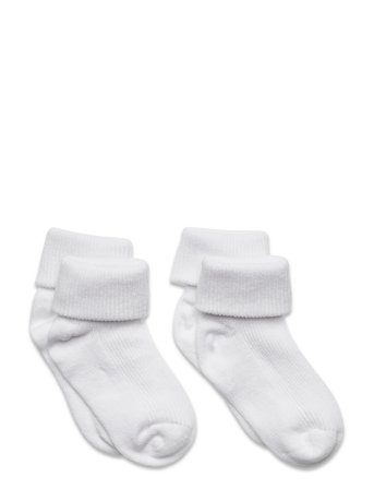 Minymo | Baby Rib Sock W. Fold (2-Pack) | 15-18