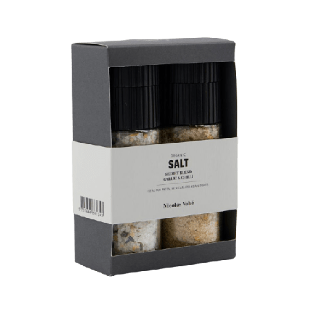 Nicolas Vahé Presentask, Organic Secret blend & Salt, Garlic Chilli Skafferi torrvaror 115g, 125g