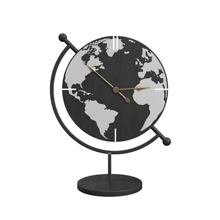 Galaxy bordur, metal, sort og sølv, 23x12x30 cm