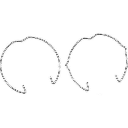 Förpackning med 30 Gu10 Mr16 Fjäderringar Clips 50mm Diameter Downlight Led Spot Halogen Lamphållare-hy