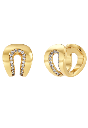 Edblad Plié Hoops Gold Smycken & klockor Dam Guld ONESIZE