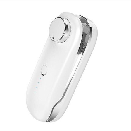 Mini Poseforsegler, 2-i-1 Varmeforsegler og Kutter Mini Bærbar Forseglingsmaskin for Potetgullposer, Plastposer, Matoppbevaring, Snacks, Kjeks, Hvit