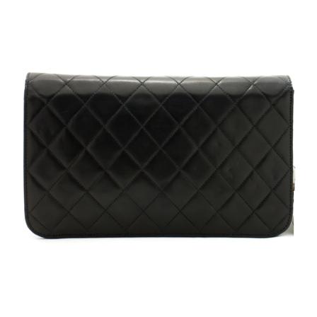Chanel Vintage, Pre-owned Timeless Bag Zwart, Dames, Maat:ONE Size,leer