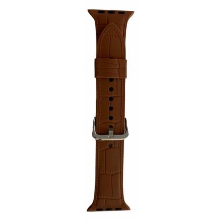 Silikoneurarmbånd kompatibelt med Apple Watch, 42/44mm, Brun