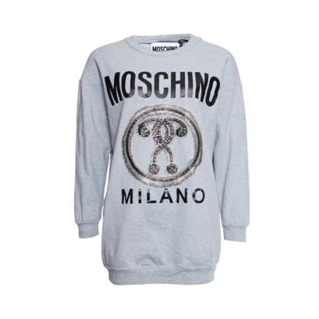 Moschino Pre-Owned, Pre-owned Cottonouterwear Grijs, Dames, Maat:S,Katoen