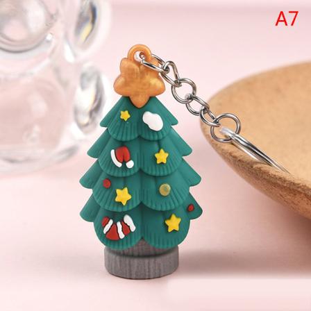 Christmas Series Santa Claus Christmas Tree Nyckelringar För Tillbaka