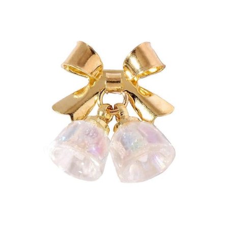 5 stk. Neglekrystal Lille Klokke Bue Negletilbehør Hængende Enkelt Design DIY Negle Dekorative Tilbehør