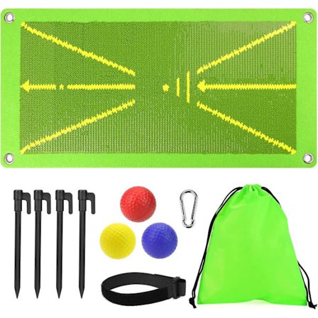 Golf Træningsmåtte Til Svingdetektion, Feedback Golføvelsesmåtter, Premium Golf Impact Måtte, Avanceret Golf Slagmåtte Til Indendørs/Udendørs,