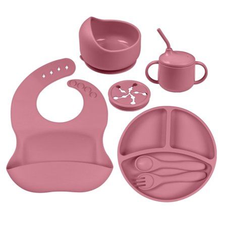 Barns BPA-fria tallrikar Set Baby silikon set