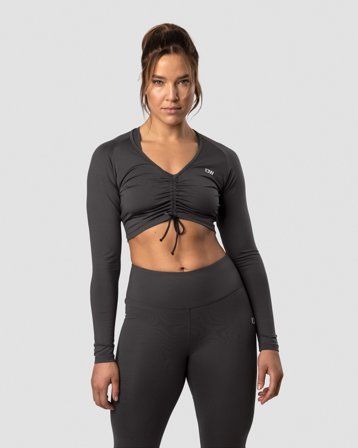 ICANIWILL - Scrunch Long Sleeve Anthracite Wmn - Langermet - Dame - ICIW