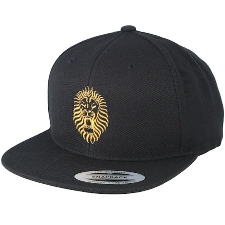 Lions - Black snapback Czapka Z Daszkiem - Roar Black/Gold Snapback @ Hatstore
