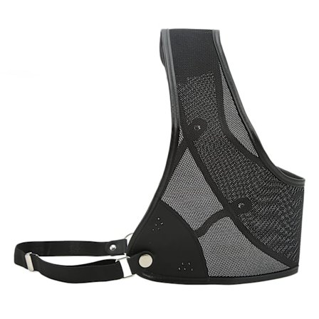 Musta PET-lehmännahkainen jousiammunnan rintasuojus metsästykseen, vastakaarijousiammuntaan