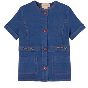 Kids - Gucci Blue Horsebit Denim Shirt 8 Years - Tops - 8 years - Blue