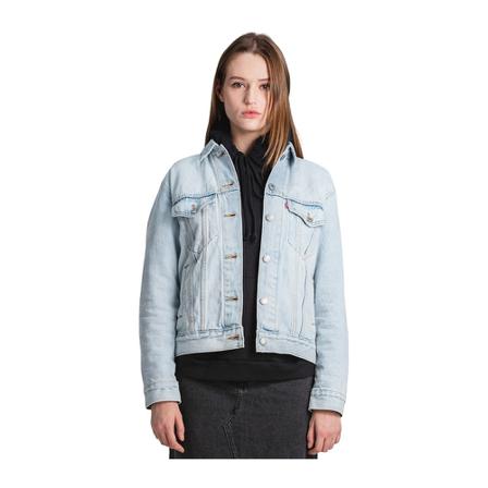 Levi's - Jeansjackor - Blå - Dam - Storlek: L, Dam, Storlek: L