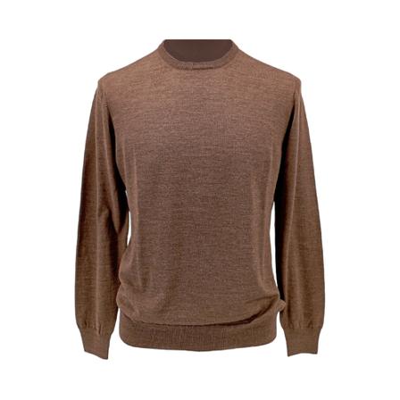 Tagliatore, Round-neck Knitwear Bruin, Heren, Maat:XL