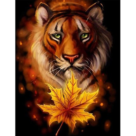 30x40cm DIY 5D Diamantmålning Set för Vuxna och Barn - Lönn L