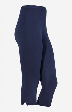 Cellbes of Sweden - Capri leggings med sideslidser i marine til damer i størrelse 50/52