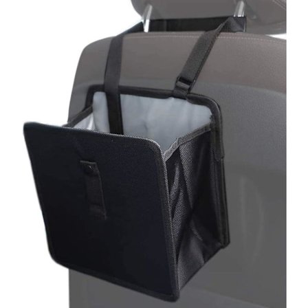 Bil Sopbehållare med Justerbar Snodd, Bil Sopbehållare Foder, Soppåse, Bärbar Vattentät Bil Baksäte