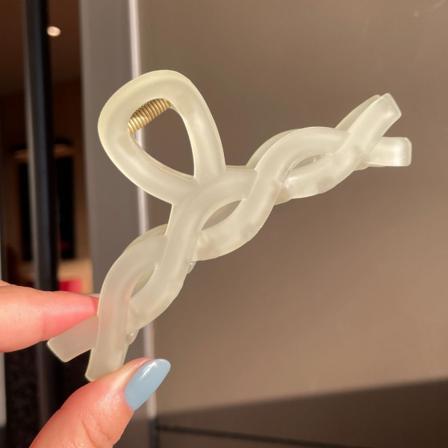 Hiuspinni Frosted Simple Temperament Hiusneula Hai Clip Takana Päässä Hiukset 3 Kpl-----Off Keltainen