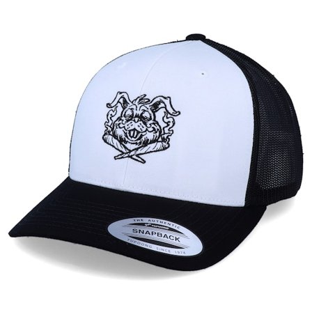 Iconic - White trucker Lippis - Pakalolo Rabbit Retro Black/White Trucker @ Hatstore