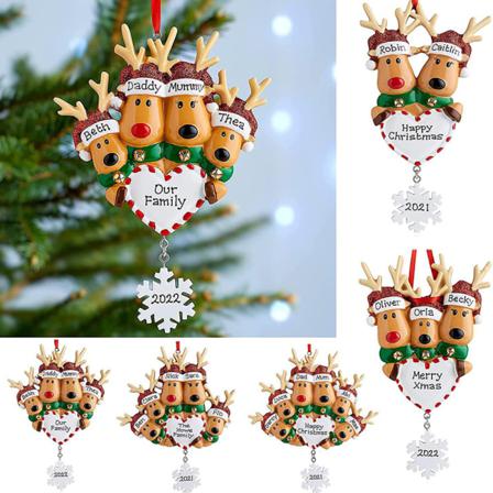 Christmas Resin Älg Love Diy Listing Pendant Xmas Tree Decor