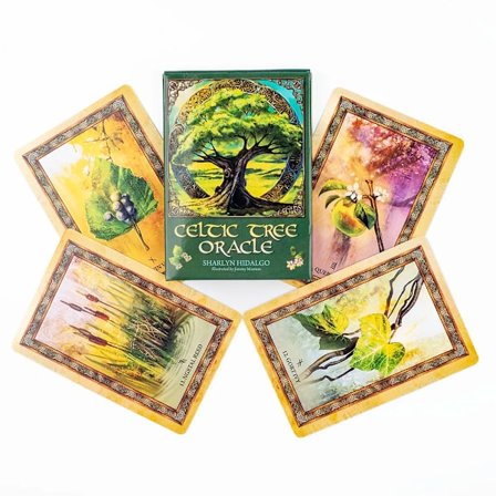 Celtic Tree Oracle 25 korttia 10,2*7,2cm Englanninkieliset näyt Luontoyhteys Pöytäkortit Ryhmäpeleihin Juhliin Ennakkotieto
