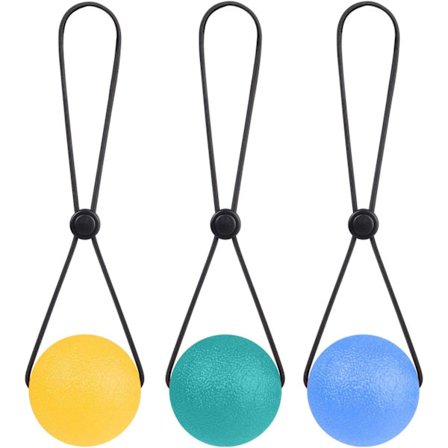 3-pakke stressball 2,1 tommer bærbar klemme stressavlastningsballer